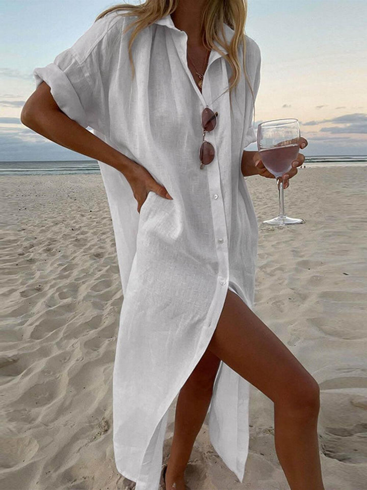 Concept Minimalist Maxi Shirt Dress