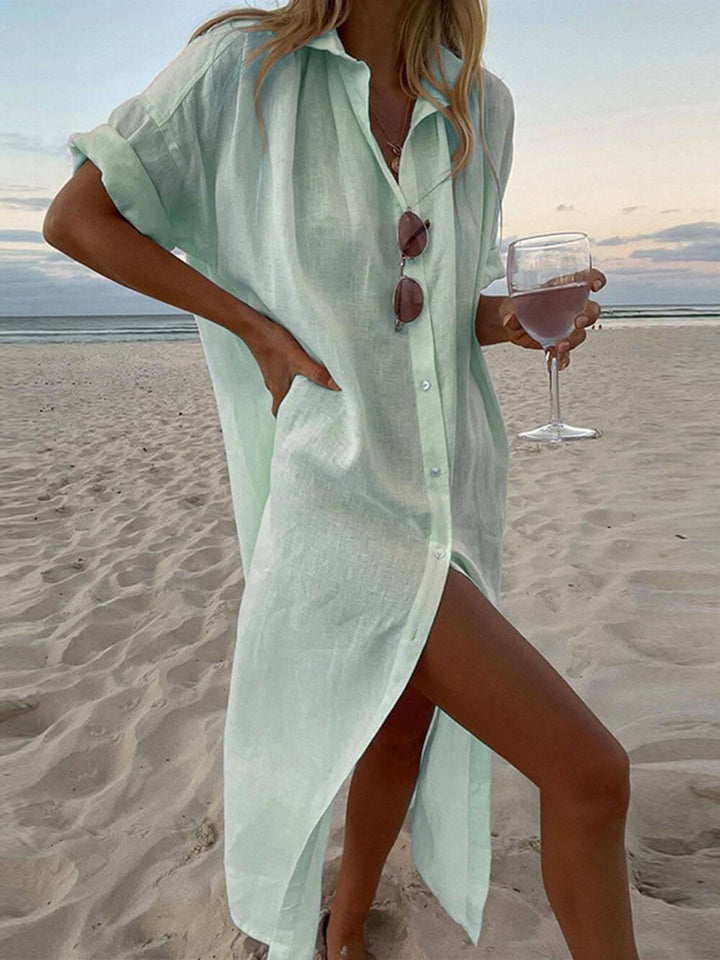 Concept Minimalist Maxi Shirt Dress