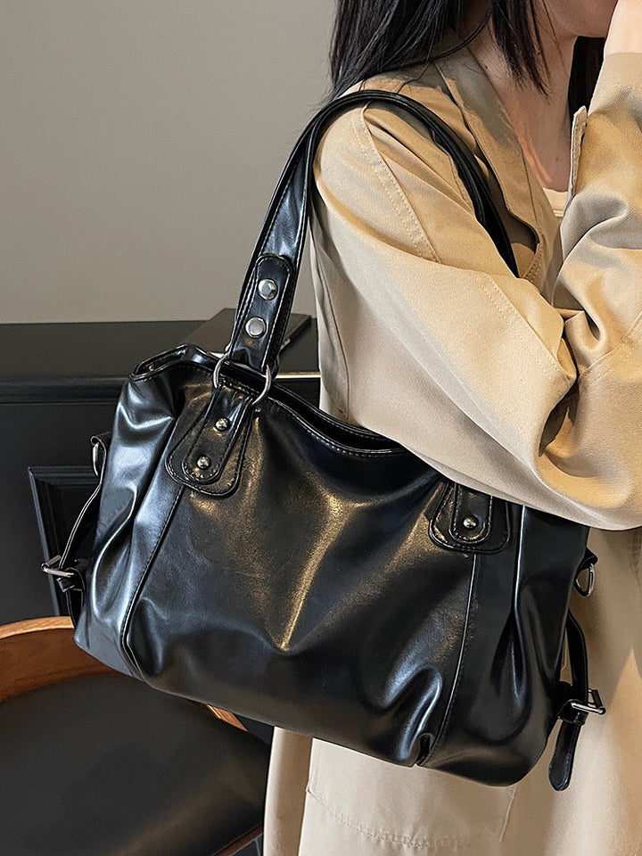 Vintage-Inspired Premium Niche Shoulder Tote Bag