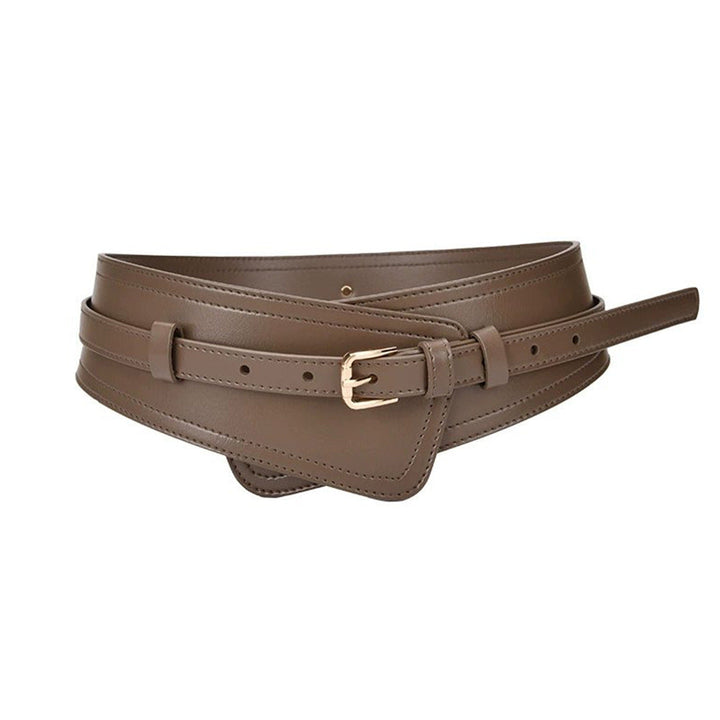 Trendy Women's Imitation Leather Wide Harness Belt