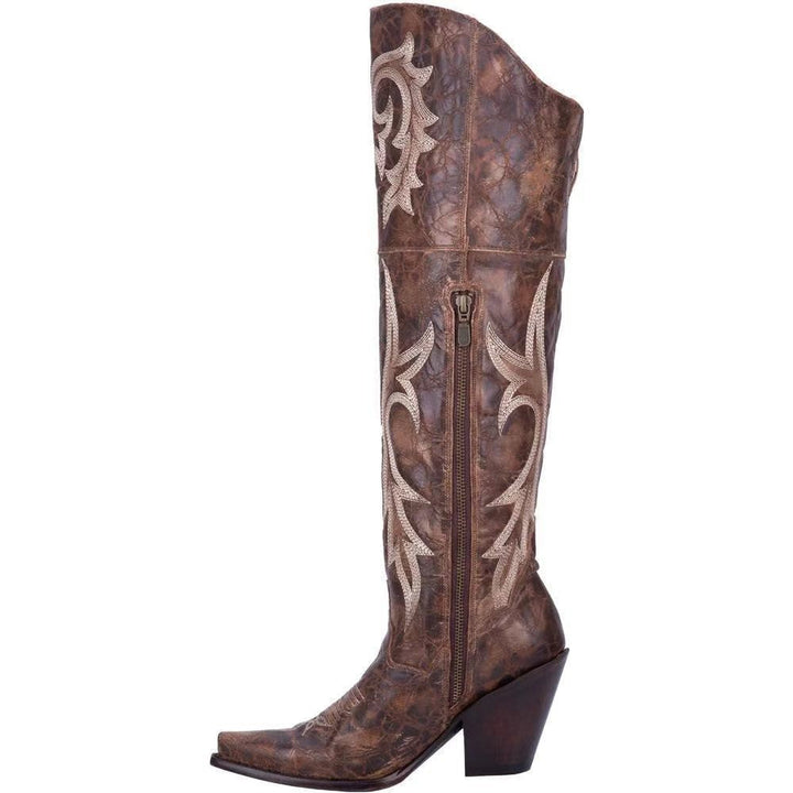 Vintage-Inspired High Heeled Chunky Boots
