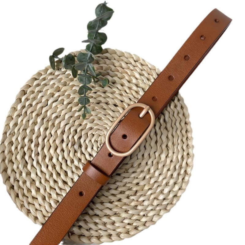 Vintage-Inspired Casual Pin Buckle Trouser Belt