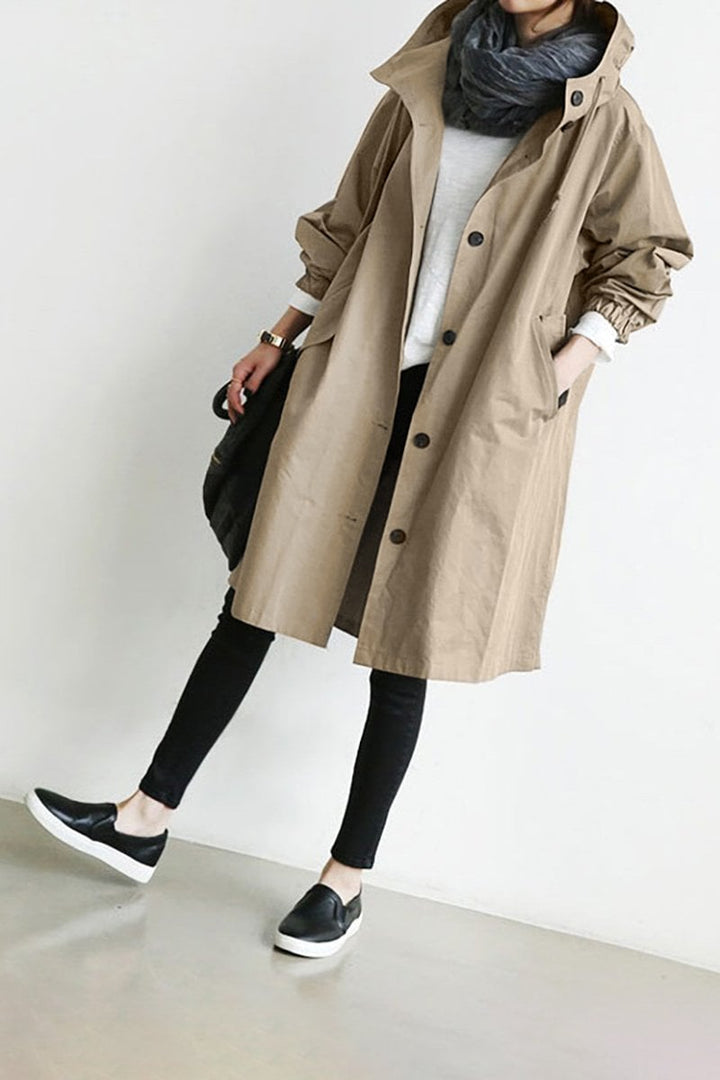 Waterproof Oversized Hooded Windbreaker Raincoat