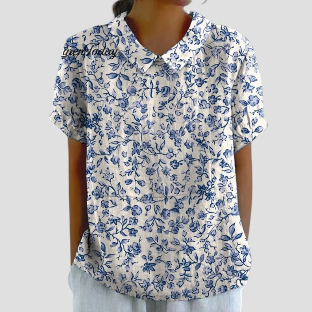 Lillian – Whispering Blue Blouse