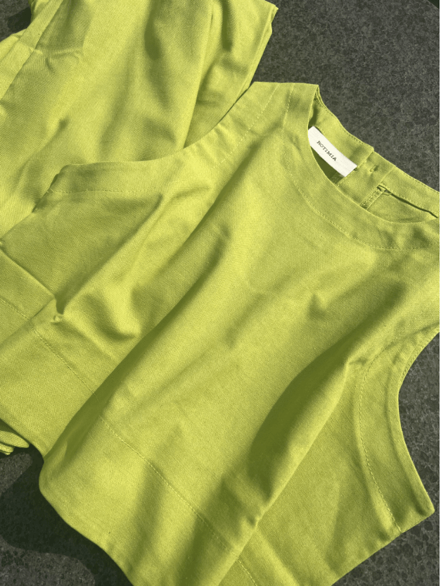 Stylish Solid Color Sleeveless Two-Piece Set