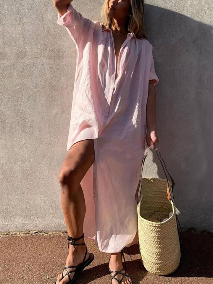 Concept Minimalist Maxi Shirt Dress