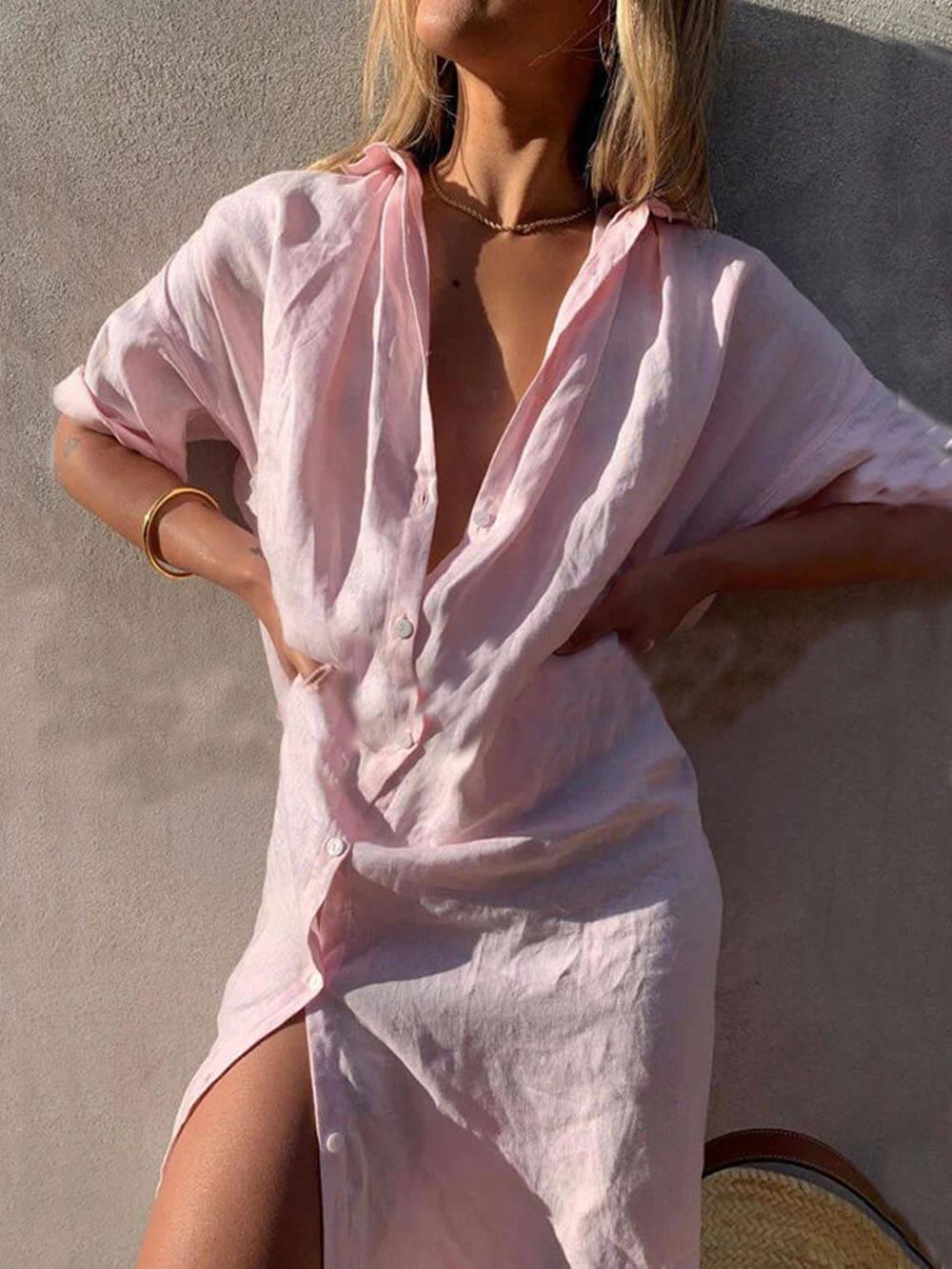 Concept Minimalist Maxi Shirt Dress