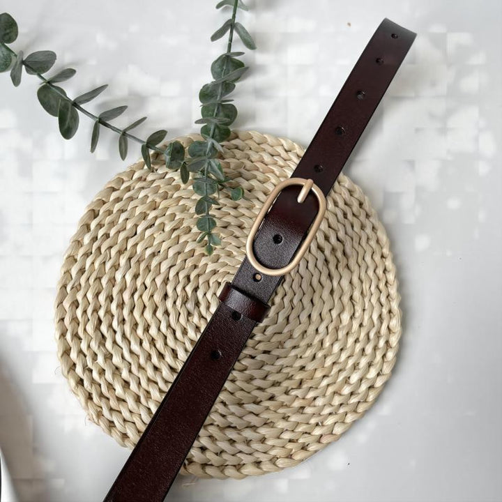 Vintage-Inspired Casual Pin Buckle Trouser Belt