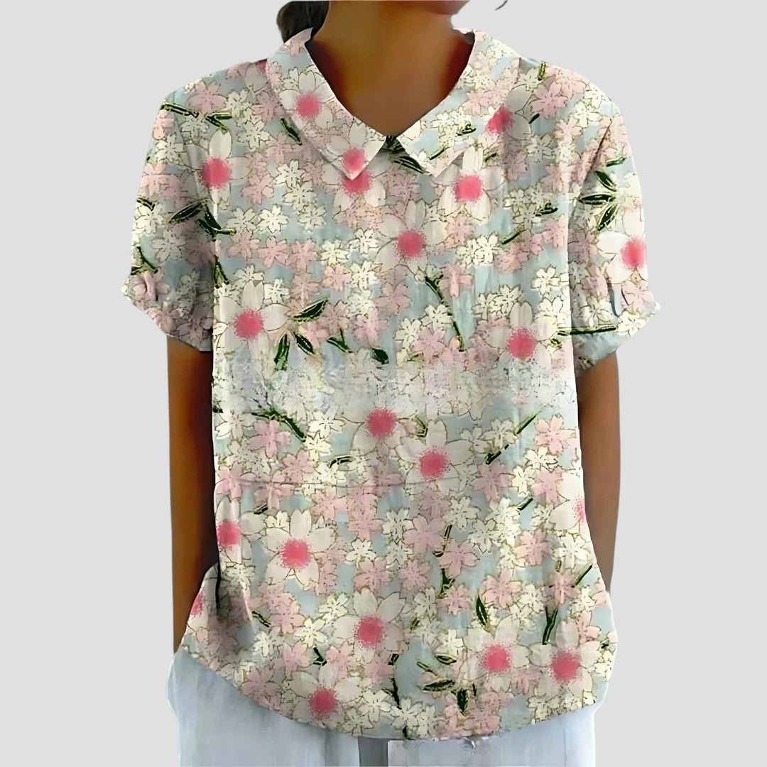 Eliza - Blush Floral Meadow Top