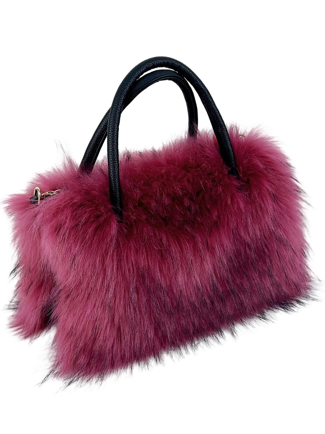 Chic Faux Fur Crossbody Bag with Trendy Chain Strap