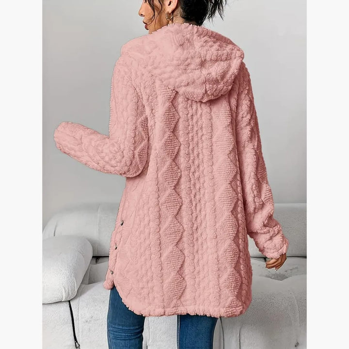 Edith - Women's Cozy Teddy Hoodie Coat