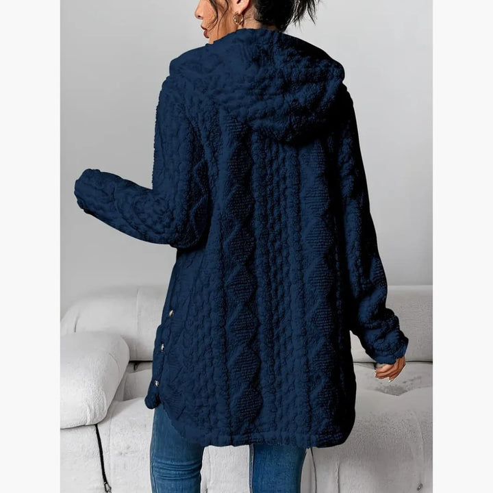 Edith - Women's Cozy Teddy Hoodie Coat