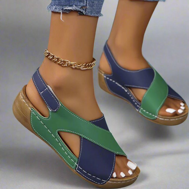 Kendra - Colorblock Orthopedic Sandals