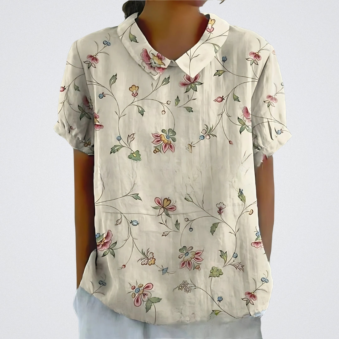 Alison - Soft Whisper Petals Top