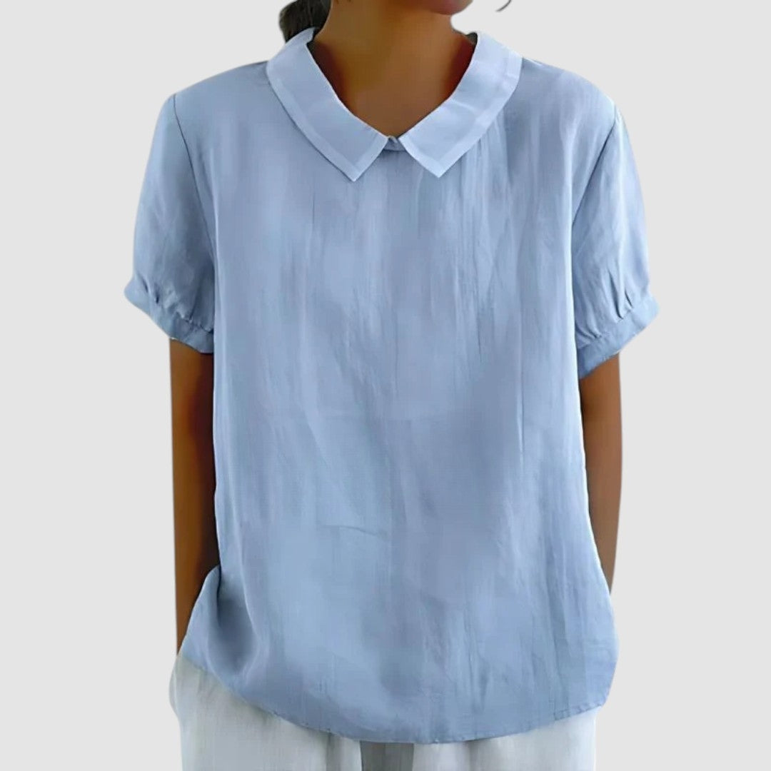 Brenda – Tranquil Blue Blouse