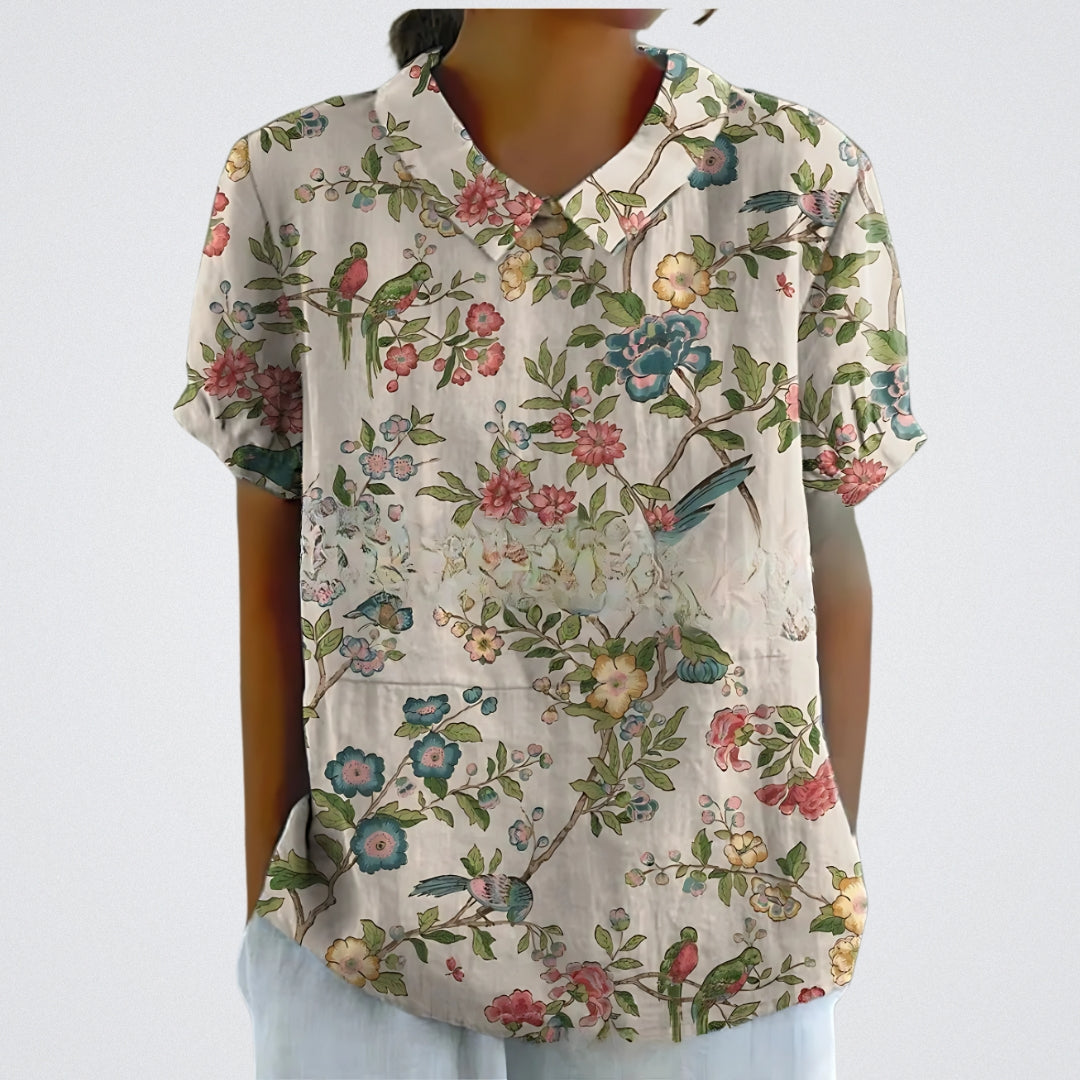 Bronwyn - Floral Meadow Blouse