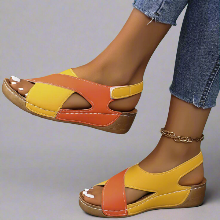 Kendra - Colorblock Orthopedic Sandals