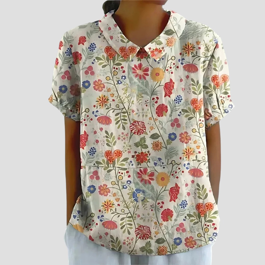 Colleen - Floral Meadow Blouse