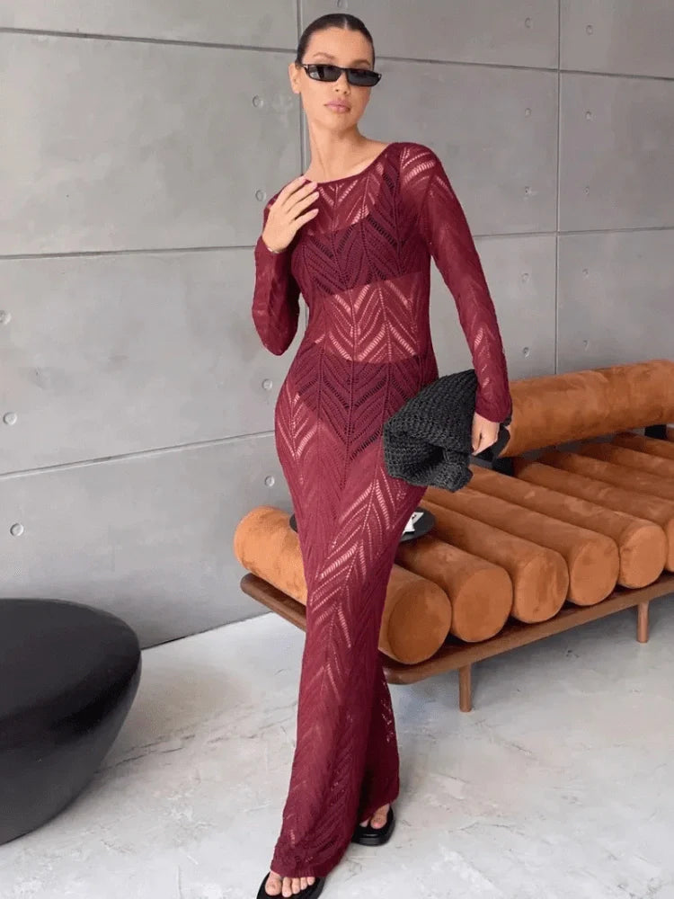 Long Ava Veil Dress
