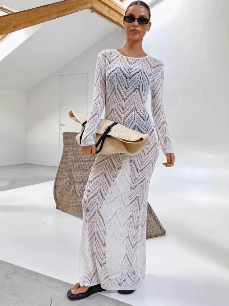 Long Ava Veil Dress