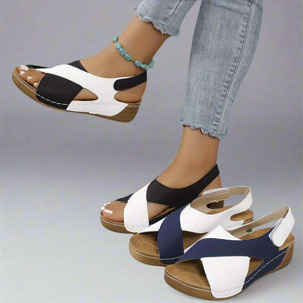 Kendra - Colorblock Orthopedic Sandals