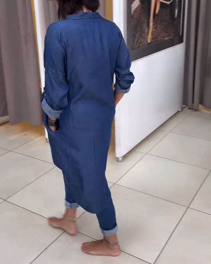טופ עם כפתורים והדפס אותיות ייחודי