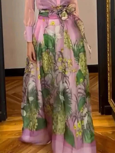 חצאית מודפסת שיקית ואופנתית