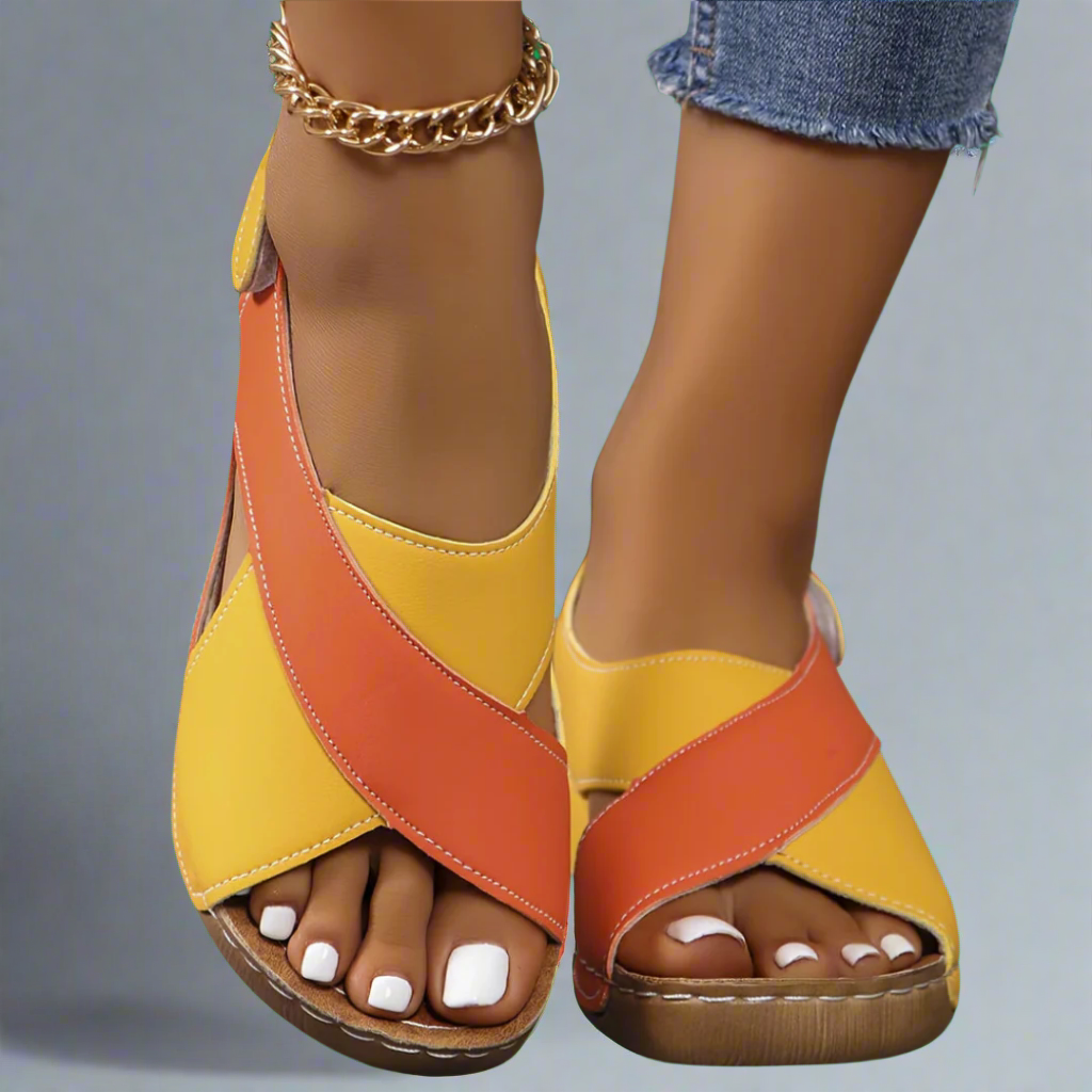 Kendra - Colorblock Orthopedic Sandals