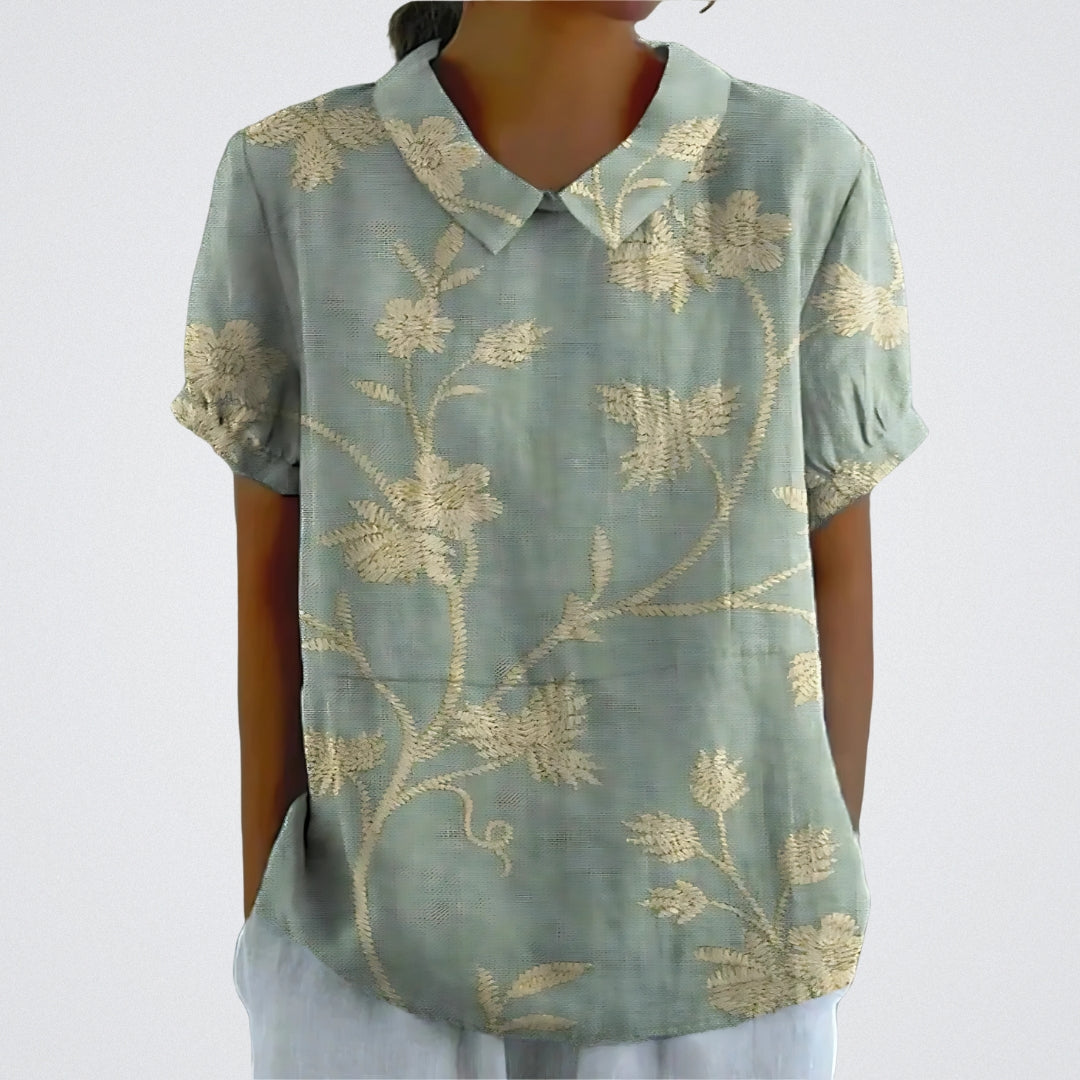 Marianne - Luxe Golden Leaf Top