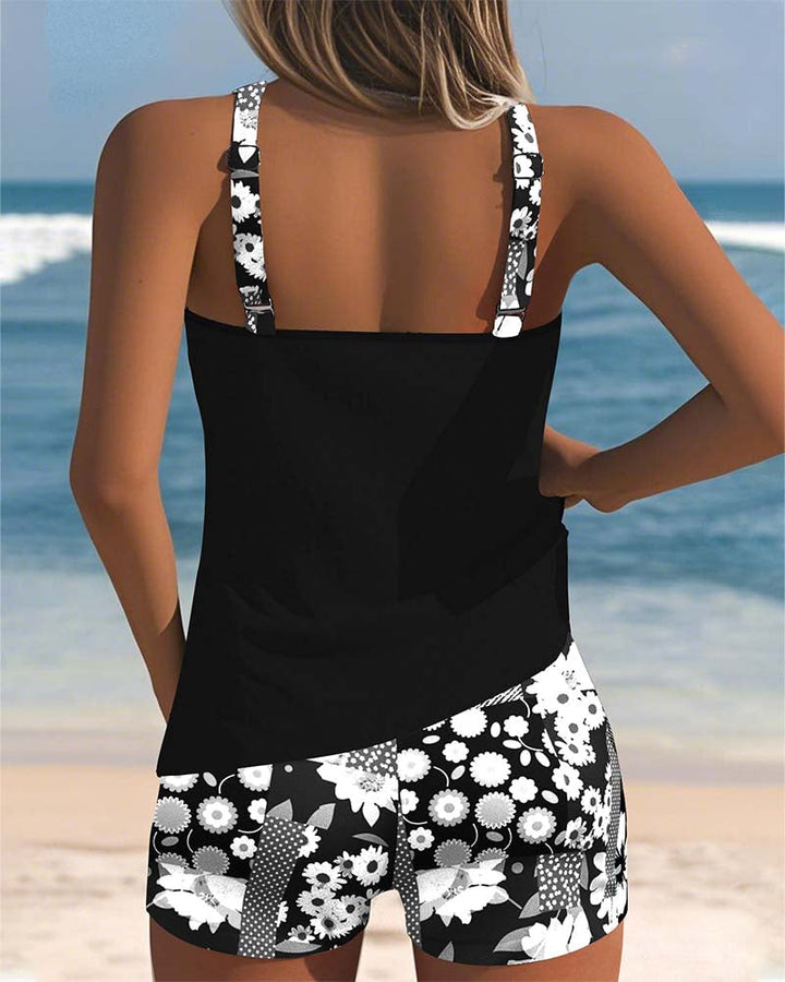 Lynne - Floral Two-Piece Swim Set