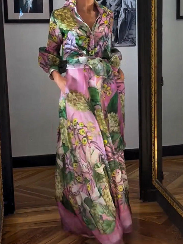 חולצה מודפסת עם שרוולים ארוכים, שיקית ואופנתית