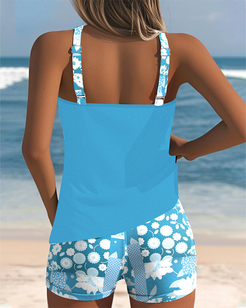 Lynne - Floral Two-Piece Swim Set