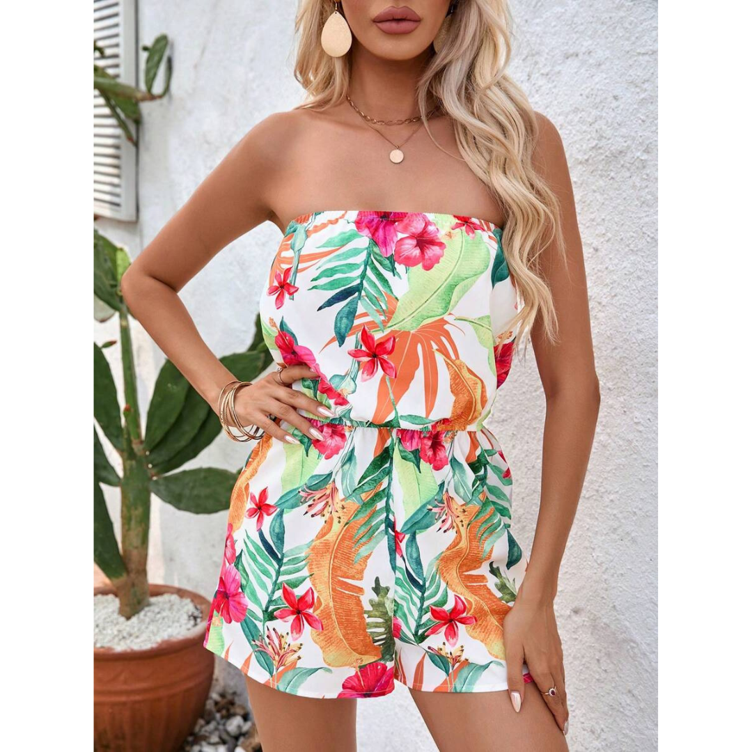 INDIRA™ – Summer Sleeveless Tube-Top Casual Romper