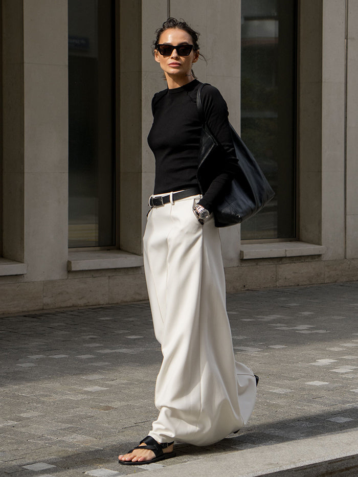Chic H-Line Solid Color Skirts