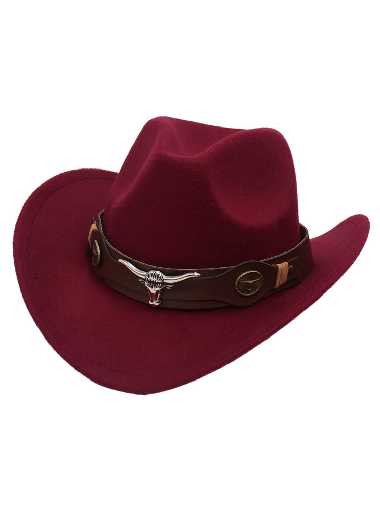 Western Bull Head Decorative Cowboy and Cowgirl Hat