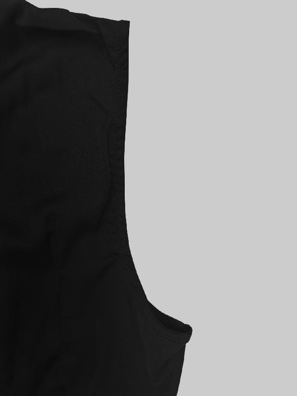 Maxi Evening Dress with Cape, High-Low Pleated Design, Solid Color, and Round Neck