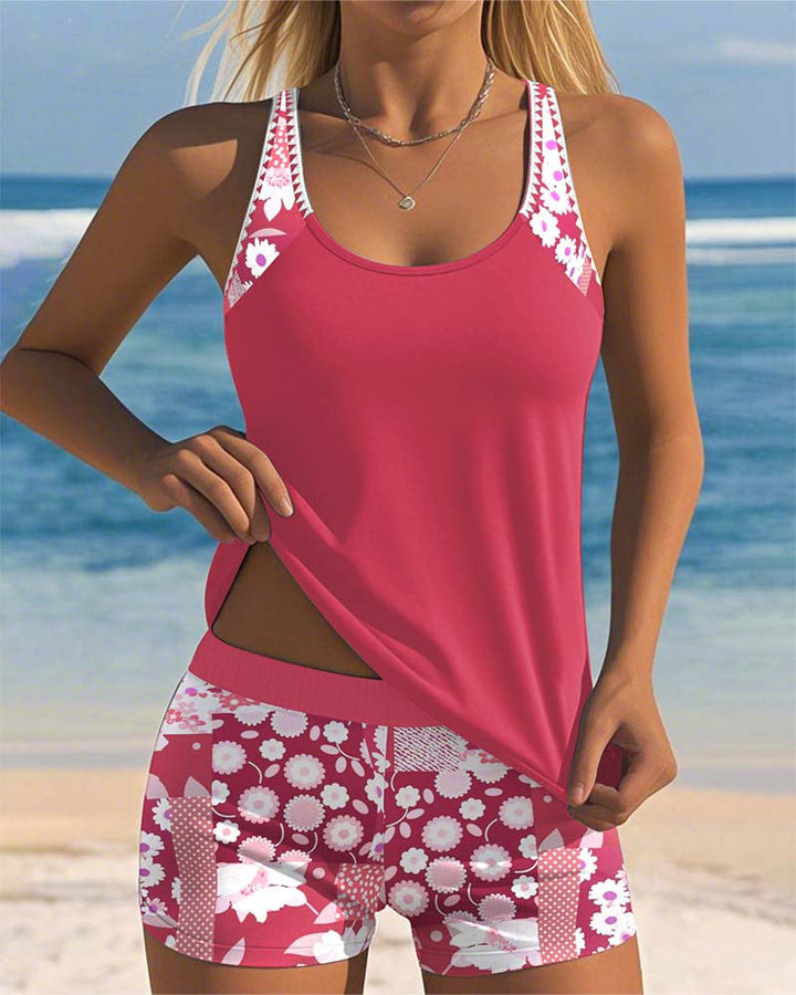 Lynne - Floral Two-Piece Swim Set