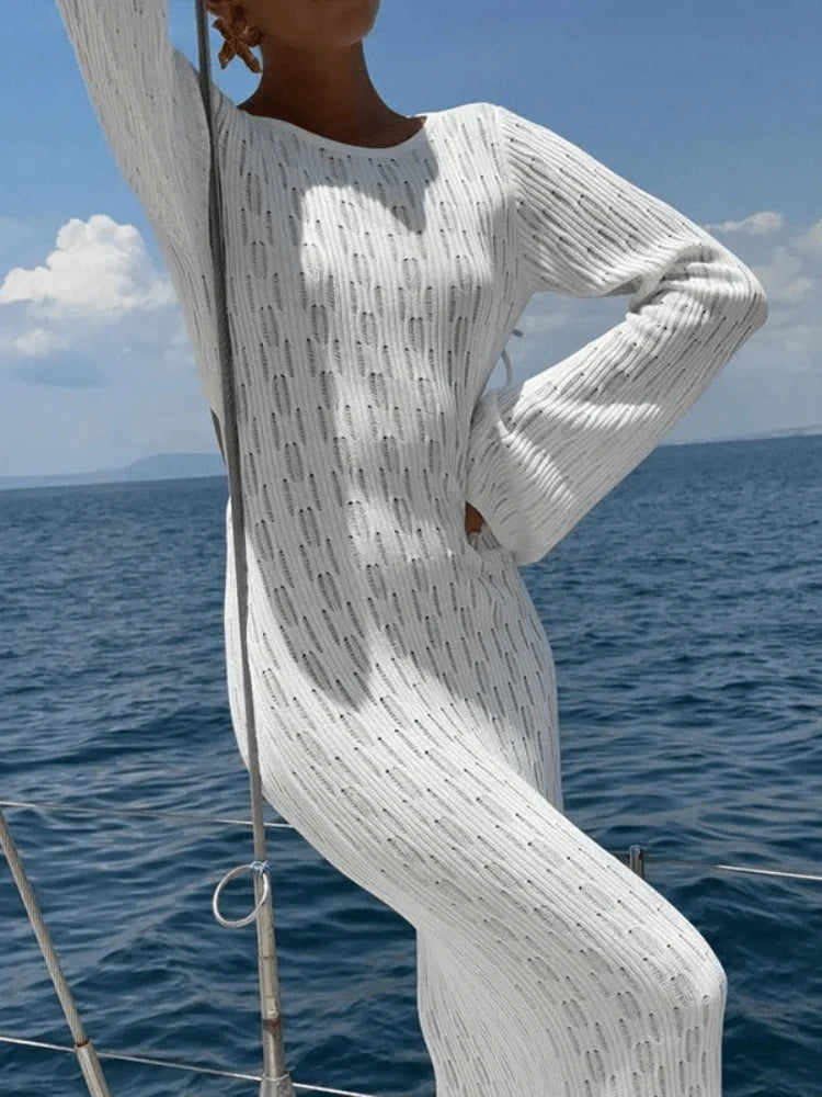 Farah Backless Knit Dress