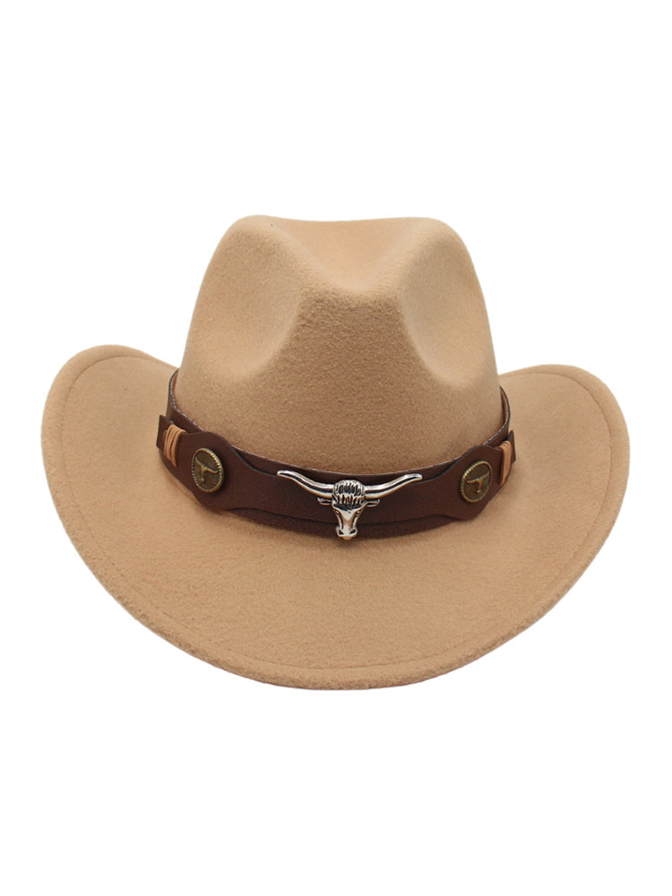Western Bull Head Decorative Cowboy and Cowgirl Hat