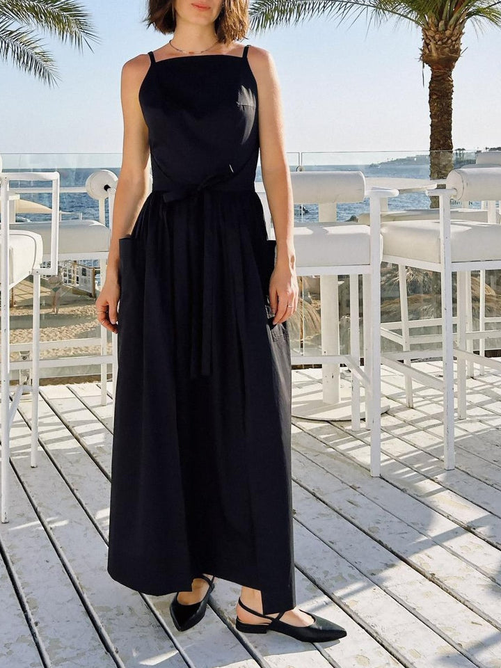 Seamless Sun Midi Dress with Waist Detail