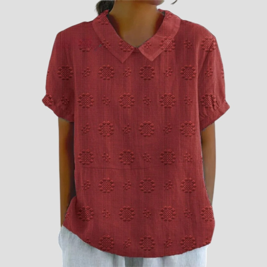 Isla – Dreamy Terracotta Blouse
