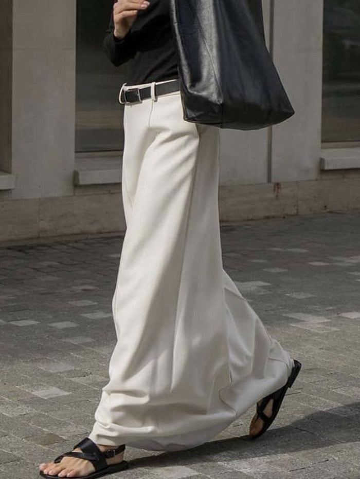 Chic H-Line Solid Color Skirts