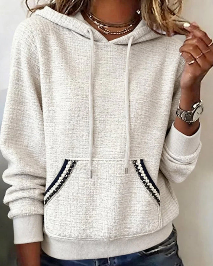 Trendy Color-Block Hoodie