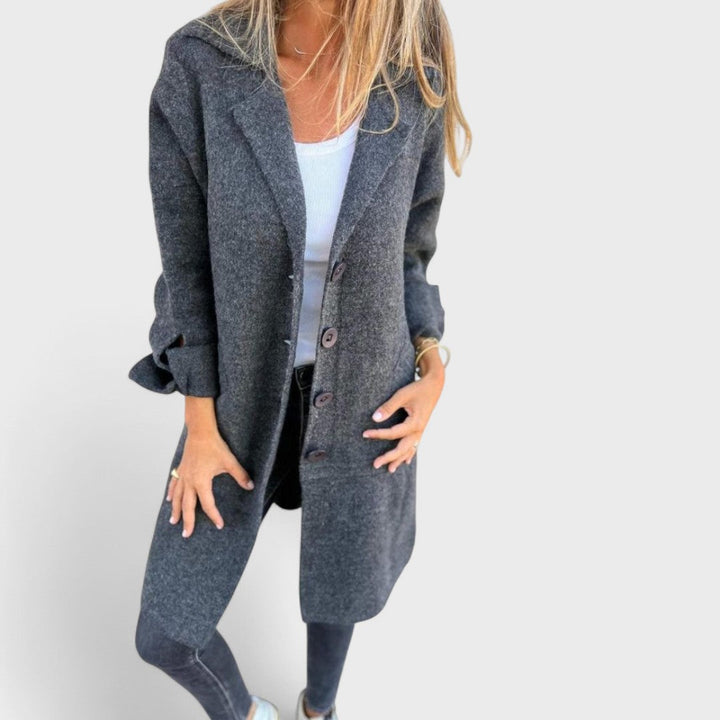 Olivia – Relaxed Long Lapel Coat