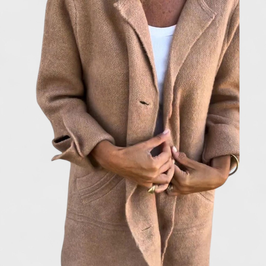 Olivia – Relaxed Long Lapel Coat