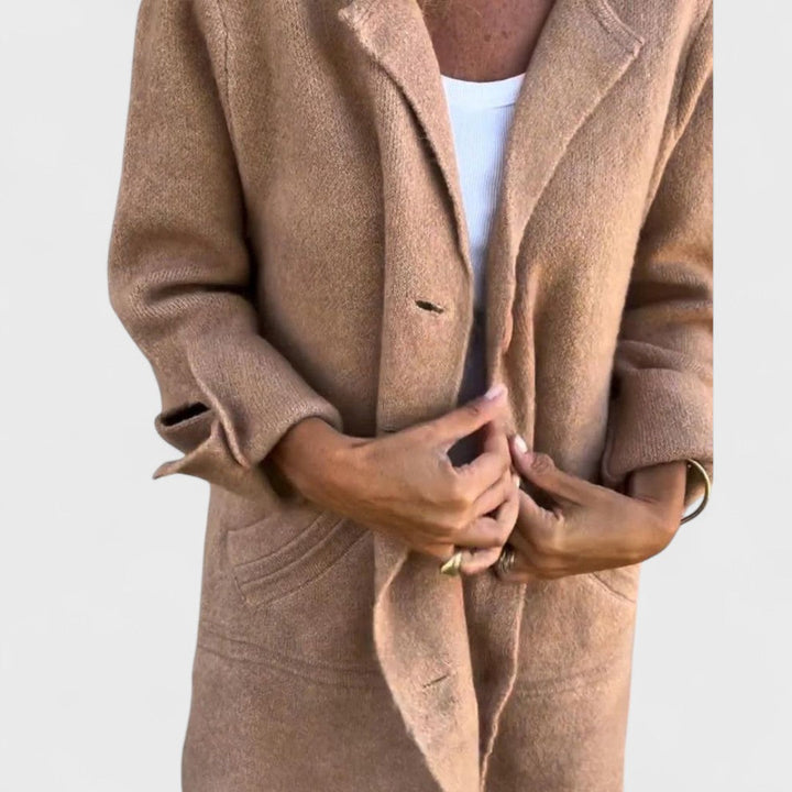 Olivia – Relaxed Long Lapel Coat