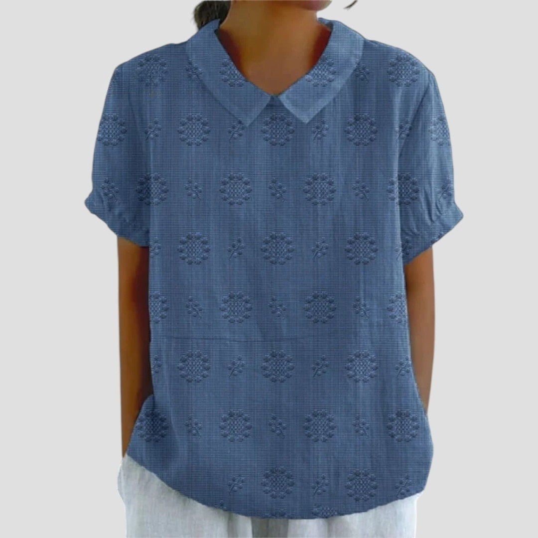 Estelle – Graceful Blue Blouse