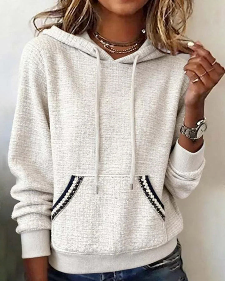 Trendy Color-Block Hoodie