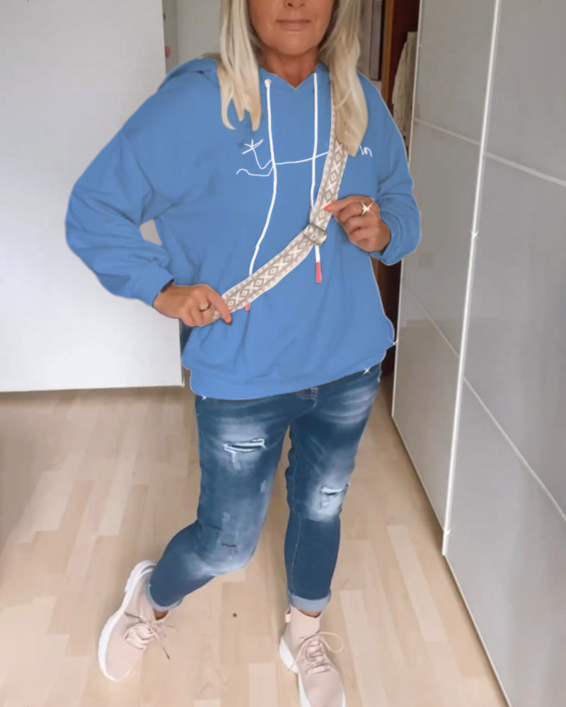 קפוצ'ונים בגזרה נינוחה עם עיצוב עוגן