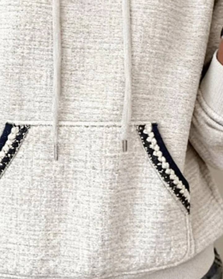 Trendy Color-Block Hoodie